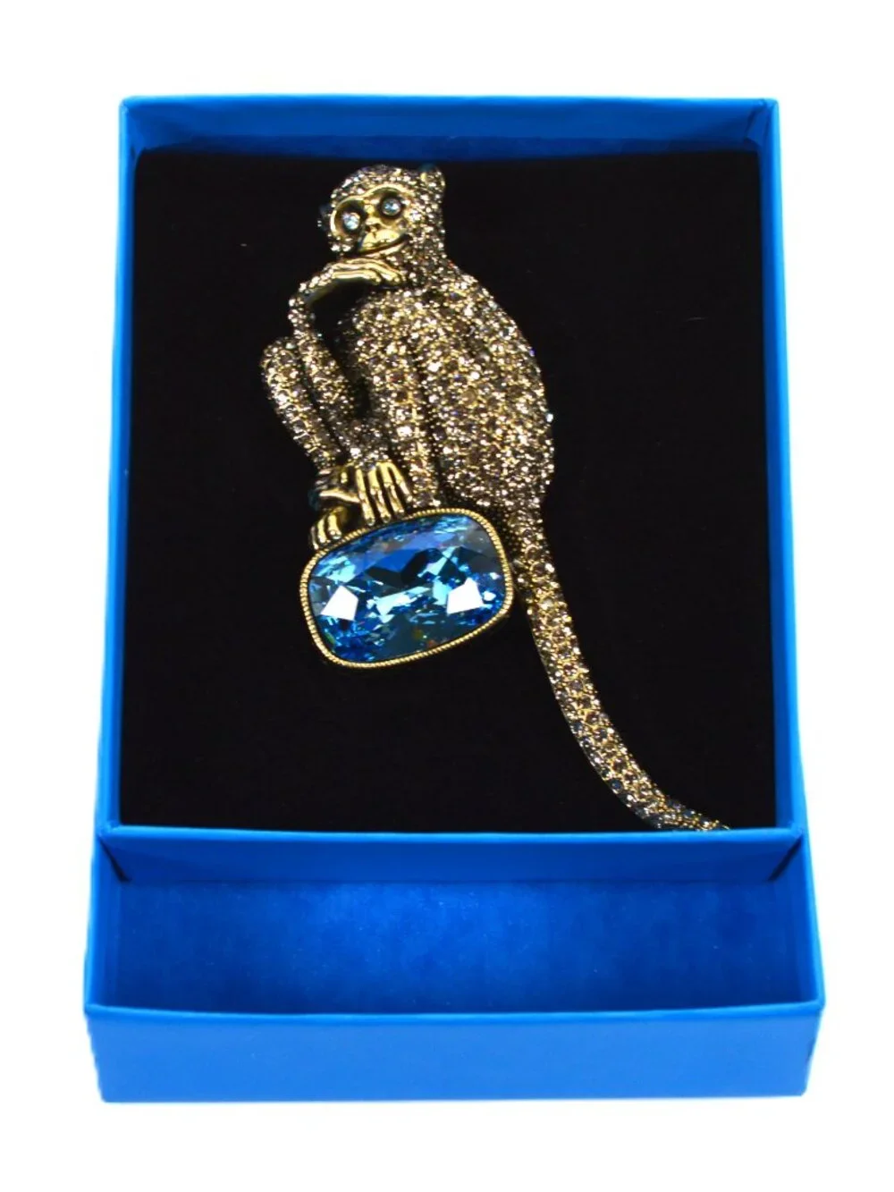 Heidi Daus Monkeying Around Swarovski Crystal Pin